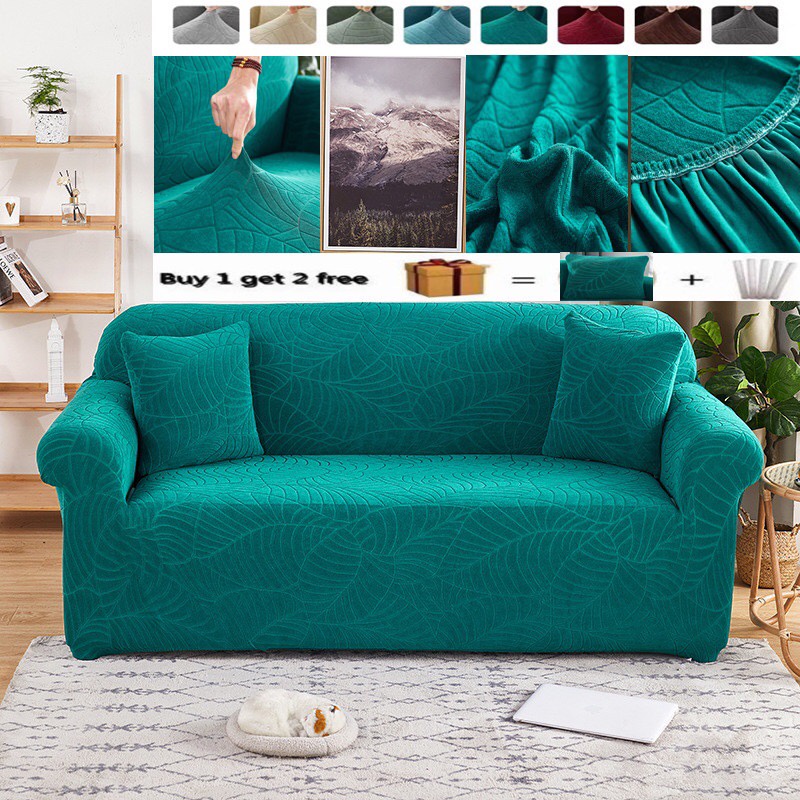 NEW Thick Embossed velvet Sofa Covers Elastic Stretch Slipcovers Sofa