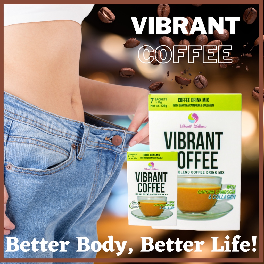 Vibrant Coffee Drink Slimming Coffee Weight Loss 10 in 1 Coffee Natural
