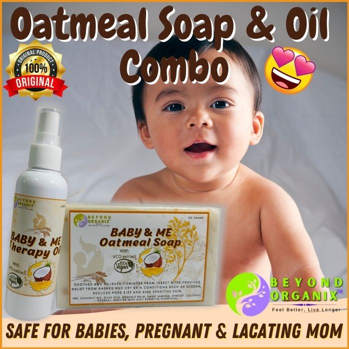 100 Natural Oatmeal Soap & Oil (For sensitive and irritated skin