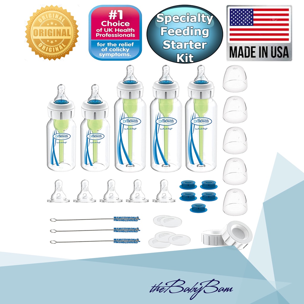 Dr. Brown's Original Bottle Specialty Feeding Starter Kit Cleft Lip