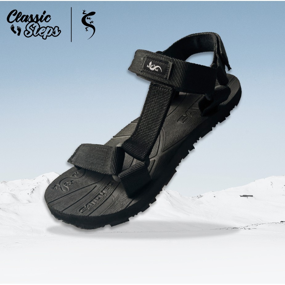 Classic Steps X Sandugo Hiking Sandals (Black) Shopee Philippines