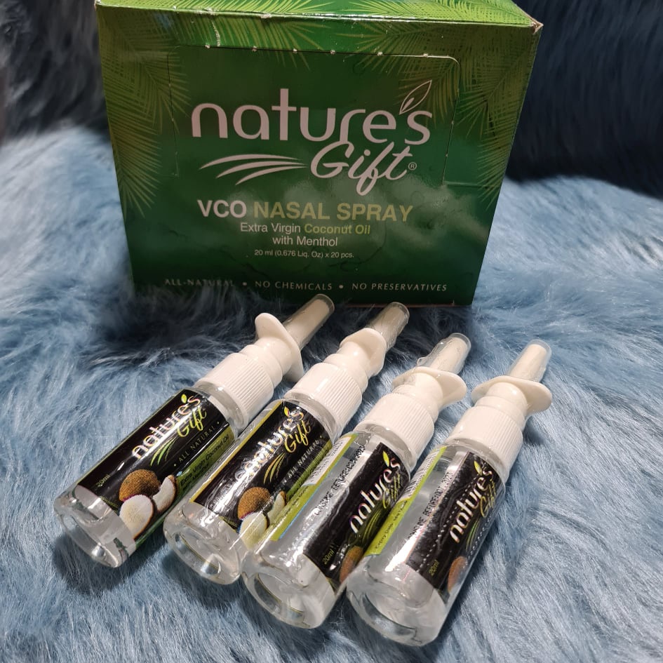 VCO Nasal Spray Virgin Coconut Oil Natures Gift 20ml Shopee Philippines