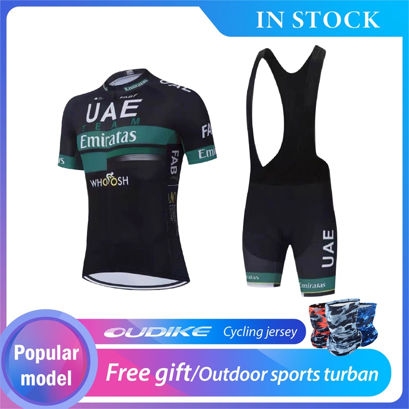 [New Arrival]UAE Cycling Jersey Set Men Cycling Shorts Bicycle Jersey