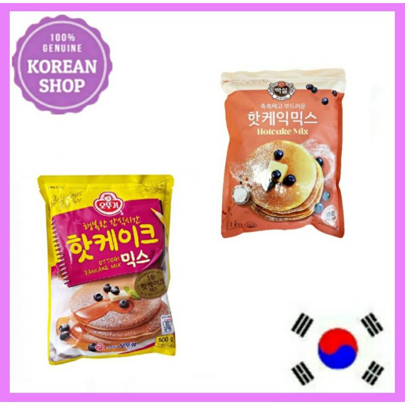 CJ Beksul Korean Pancake Mix Hot Cake Mix 500g(2 Flavor)Ottogi Choco