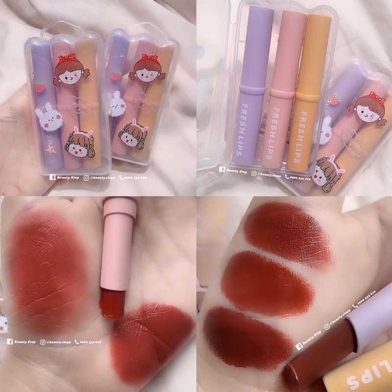 Set Of 3 Soft Lipsticks Like HENG FANG Fresh Lip Shopee Philippines
