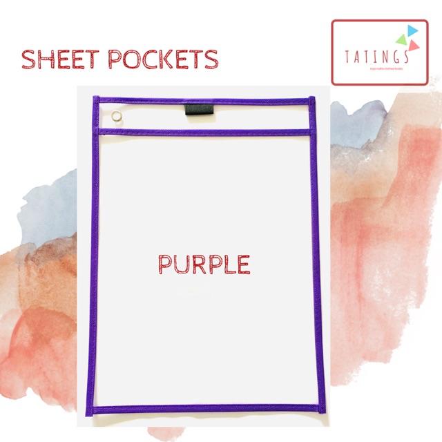 1 Dry Erase Sheet Pocket / Worksheet Sleeve/ Sheet Protector/ Dry Erase