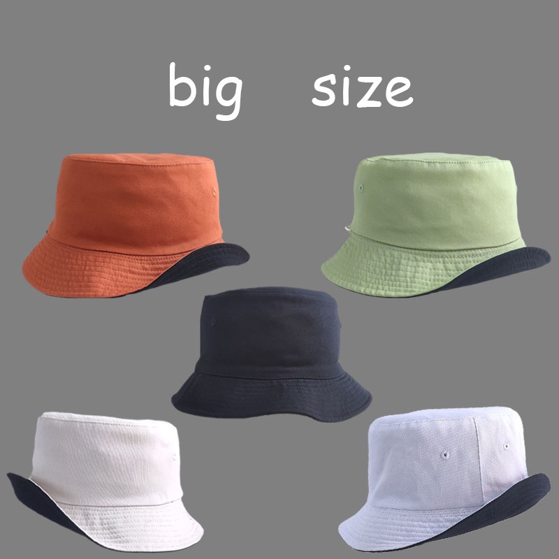 double side fisherman hat women bucket hat plus size caps for men