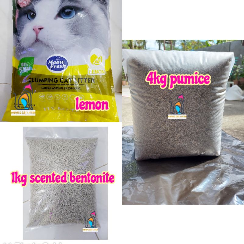 5kg Pumice Cat Litter and Optional Scented Bentonite Mix Shopee