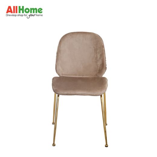 Skylar Chair Gold Legs + Brown Seat Shopee Philippines