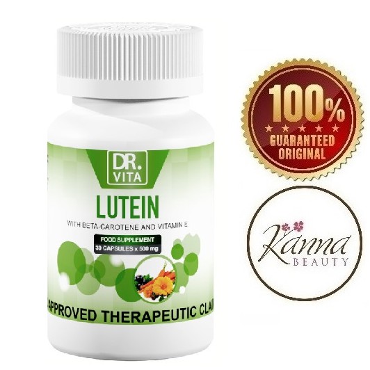 Dr. Vita Lutein With Beta Carotene And Vitamin E 30 Capsules 500mg BMhb