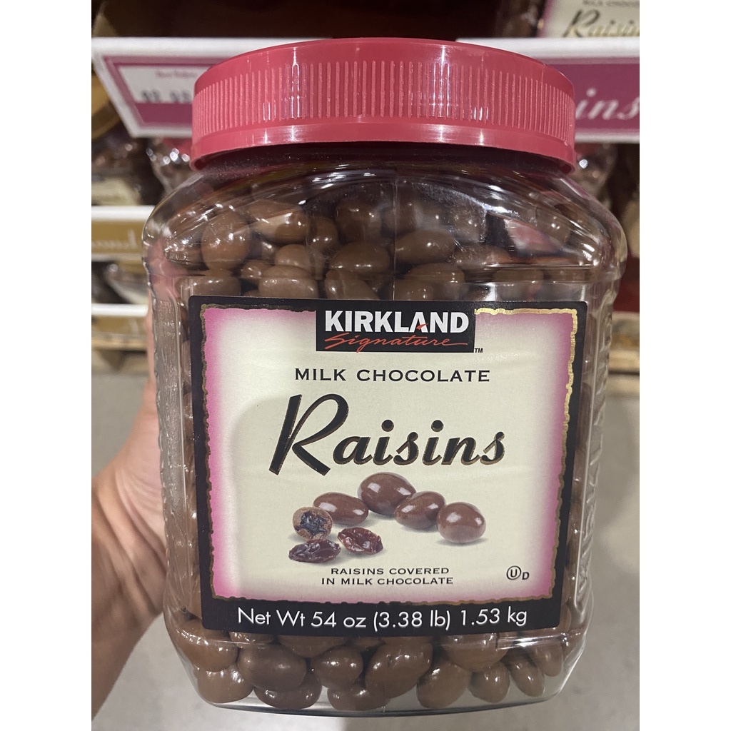 Kirkland Signature Milk Chocolate Covered Raisins 1.5kg Shopee
