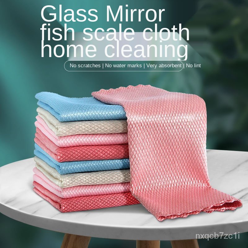 Kitchen Towel Glass Cleaning Cloth Absorbent HairResistant Magic Ware