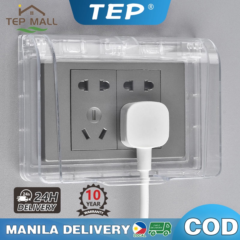 TEP Wall Switch Socket Waterproof Cover 118 Type Transparent Waterproof