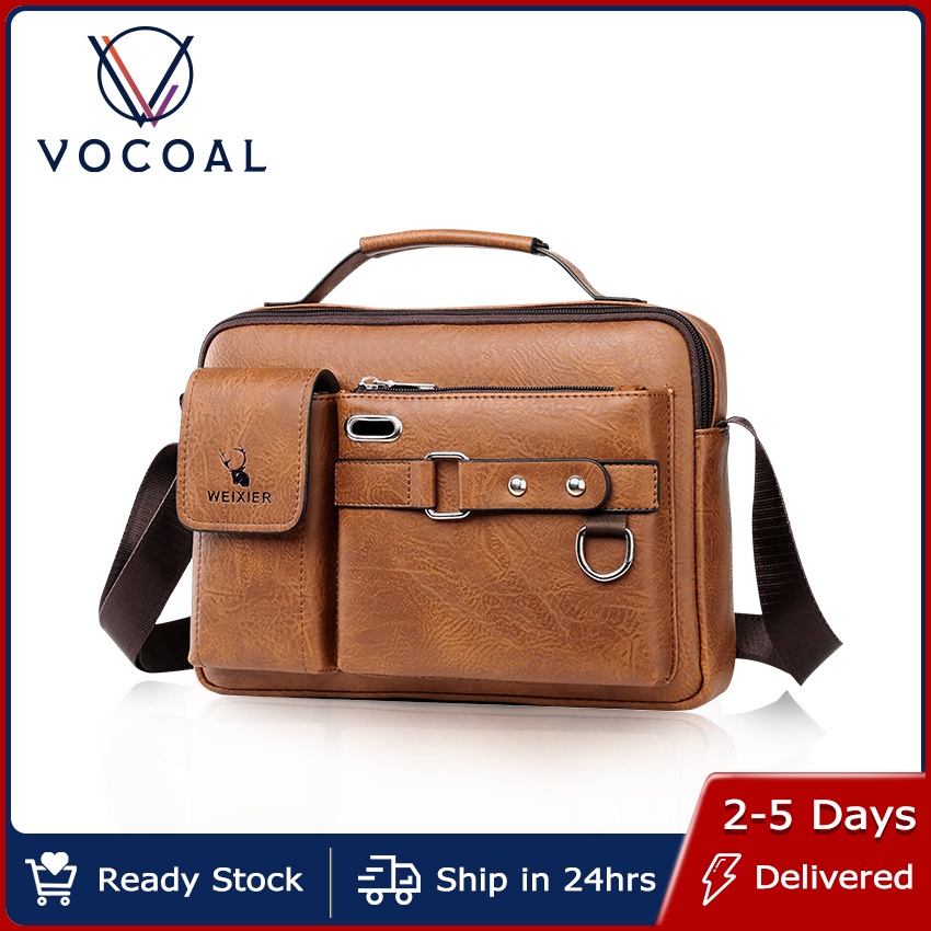 Vocoal Shoulder Bag for Men Messenger Bag Crossbody Bag Portable Handbag Laptop Briefcases Bag