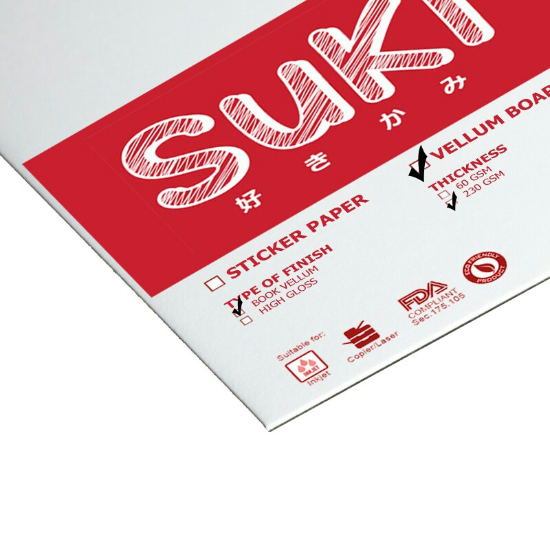 SUKI VELLUM BOARD 230 GSM BY 10'S Shopee Philippines
