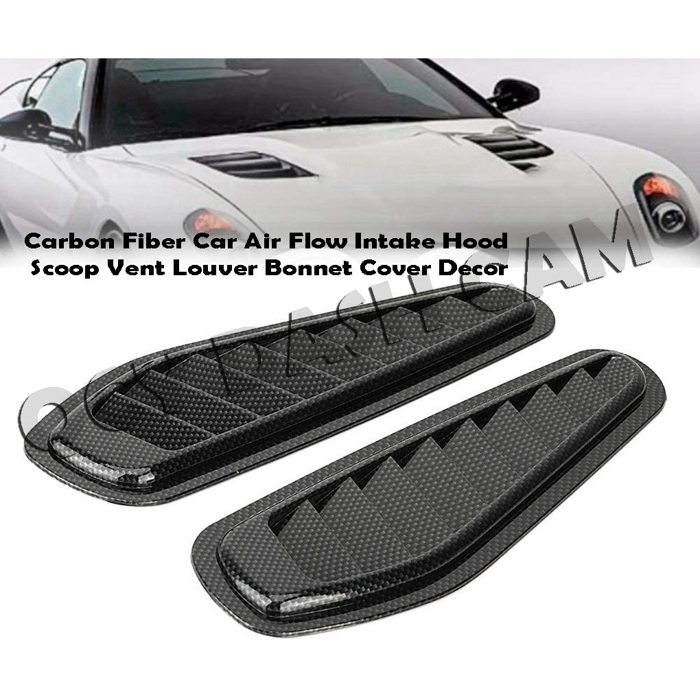 Car Air Flow Intake Hood Scoop Vent Louver Cover Decor Shopee