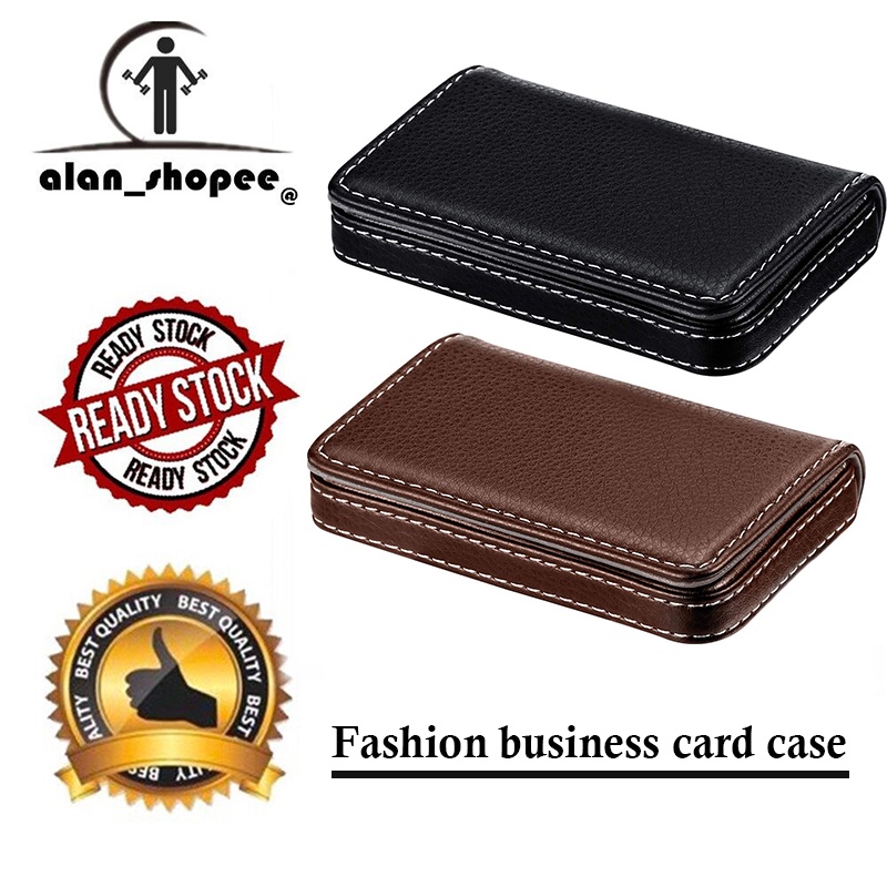 Business Card Case Leather Business Card Holder Pocket Business Card Holder Buckle
