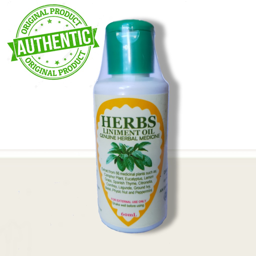 Herbs Liniment Oil Genuine Herbal Medicine 60 mL Shopee Philippines