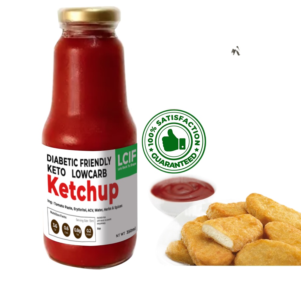 Low Carb Ketchup Keto Diabetic Friendly Ketchup 350ml LCIF Lets Back To