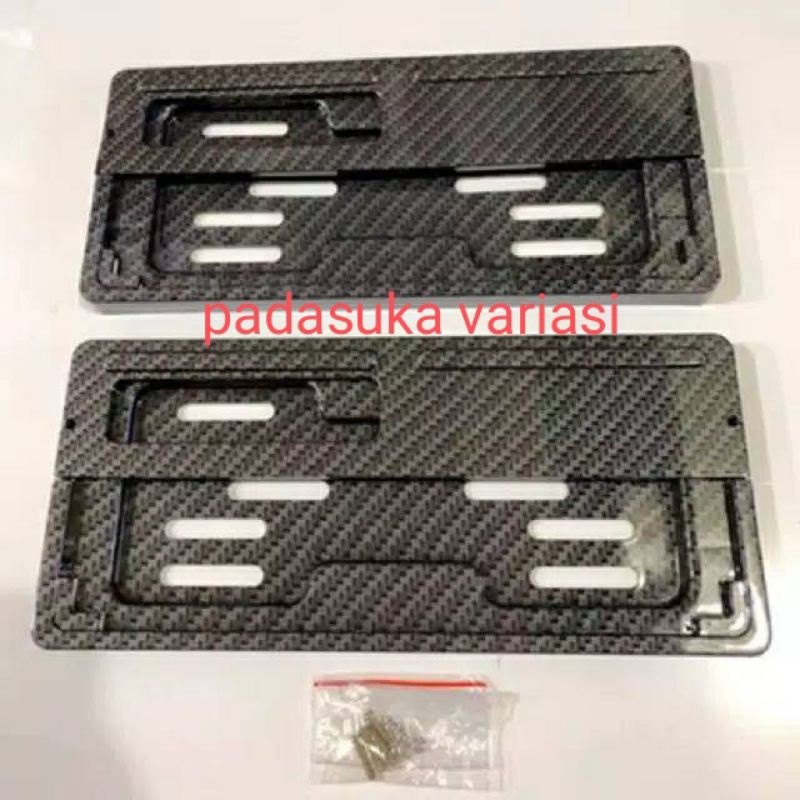 Sni CARBON Number Plate Frame CARBON Number Plate COVER SET Front And
