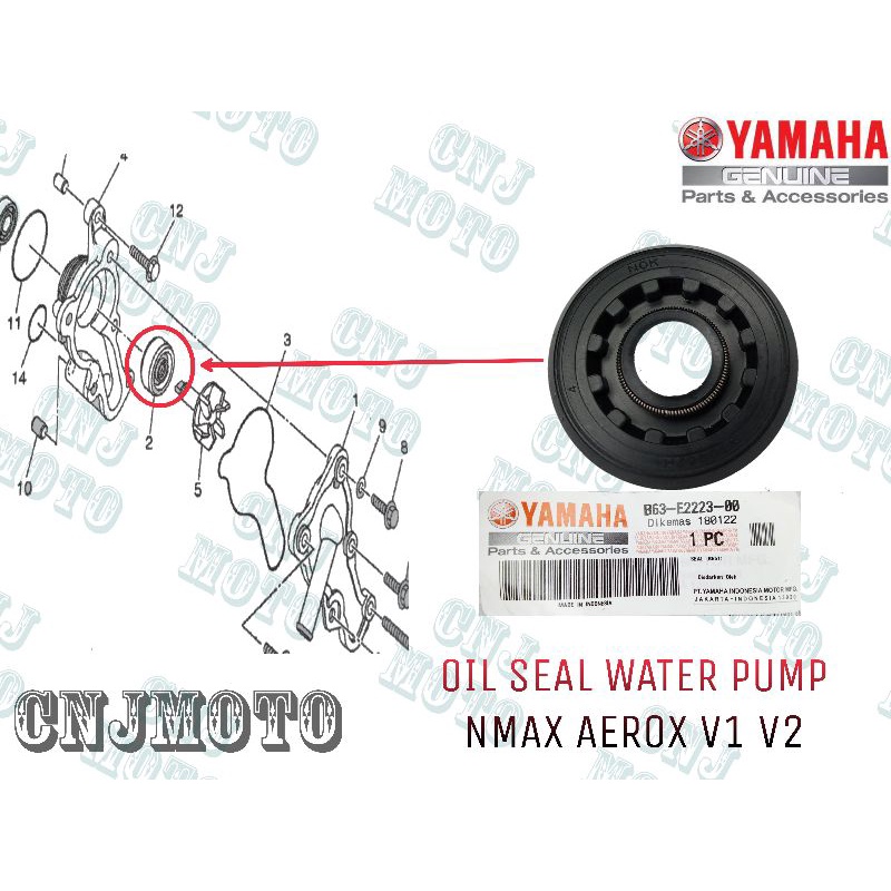 OIL SEAL WATER PUMP (NMAX V1/ AEROX V1) Shopee Philippines