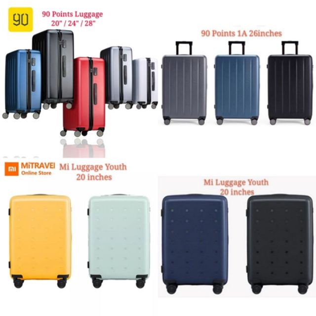 Xiaomi 90 Points Luggage Mi Luggage Classic Youth Suit Case Shopee