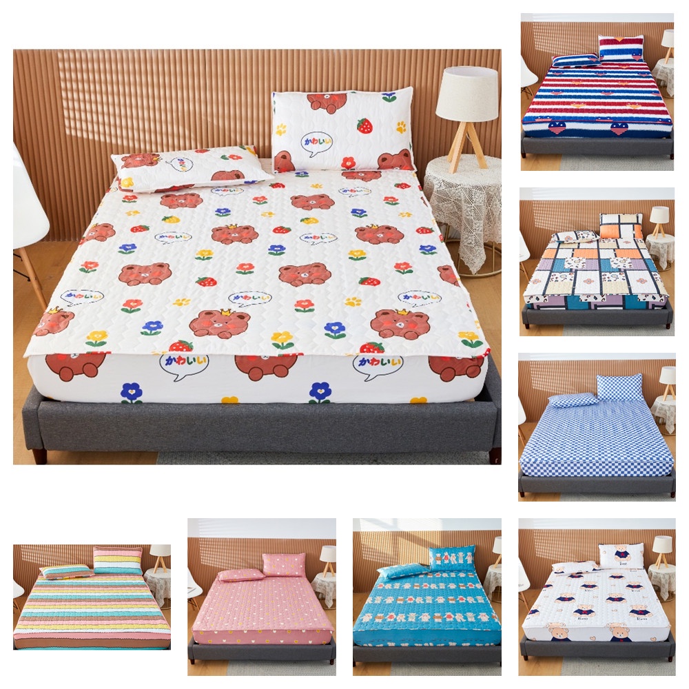 Waterproof Bed Sheet,Mattress Pad Protector Cover,Breathable Noiseless