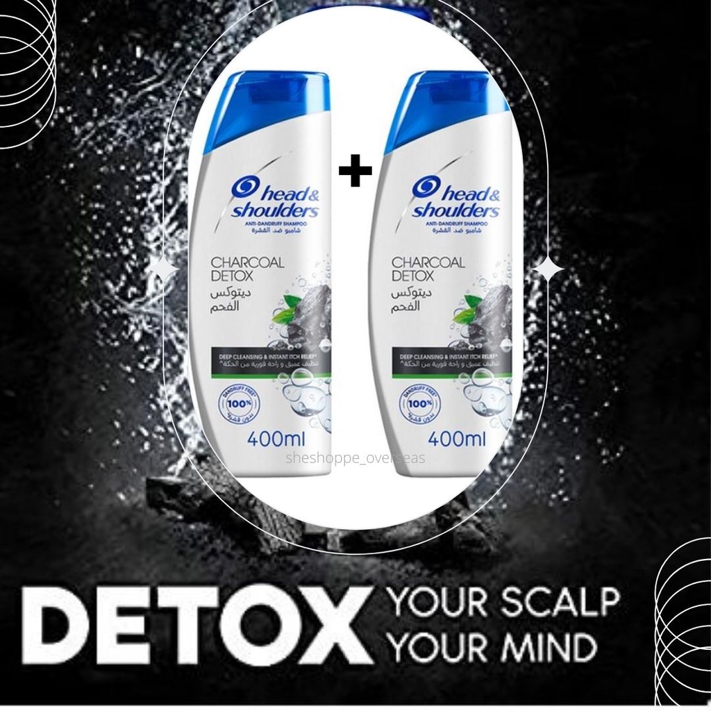 Head & Shoulders Charcoal Detox AntiDandruff Shampoo 400ml Shopee