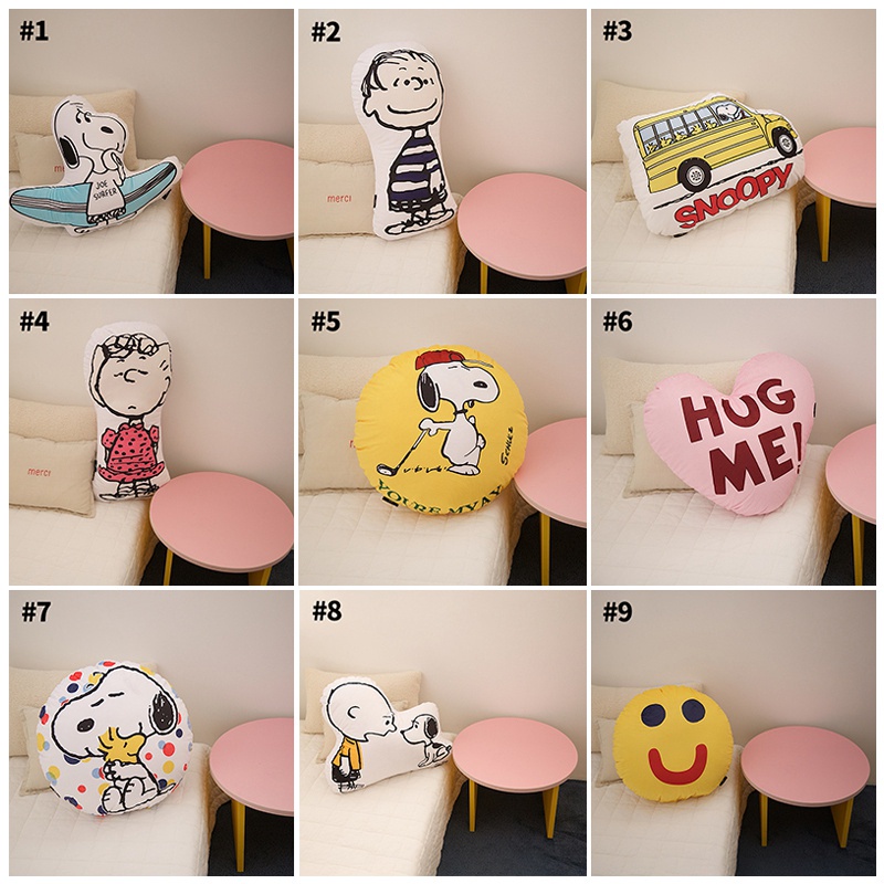 Cartoon Shaped Pillow Cute Bolster Creative Snoopy Pillow Office Home