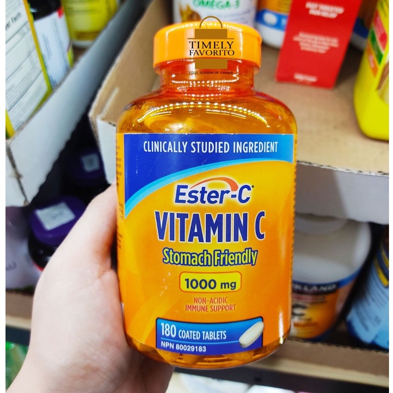 EsterC Vitamin C Stomach Friendly 1000mg, 180 Coated Tablets (Exp date