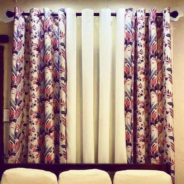 Curtains ( 3 in 1 ) Assorted colors(Kritona Fabric) Shopee Philippines