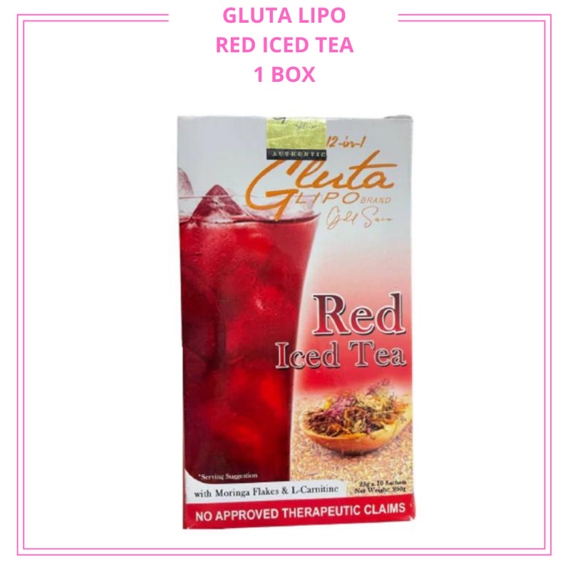 GLUTA LIPO RED ICED TEA 10 Sachet 1 Box Shopee Philippines