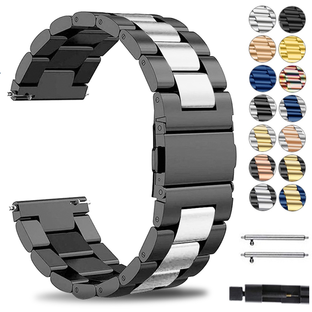 20mm 22mm Stainless Steel Metal Band Replace Quick Release Strap For