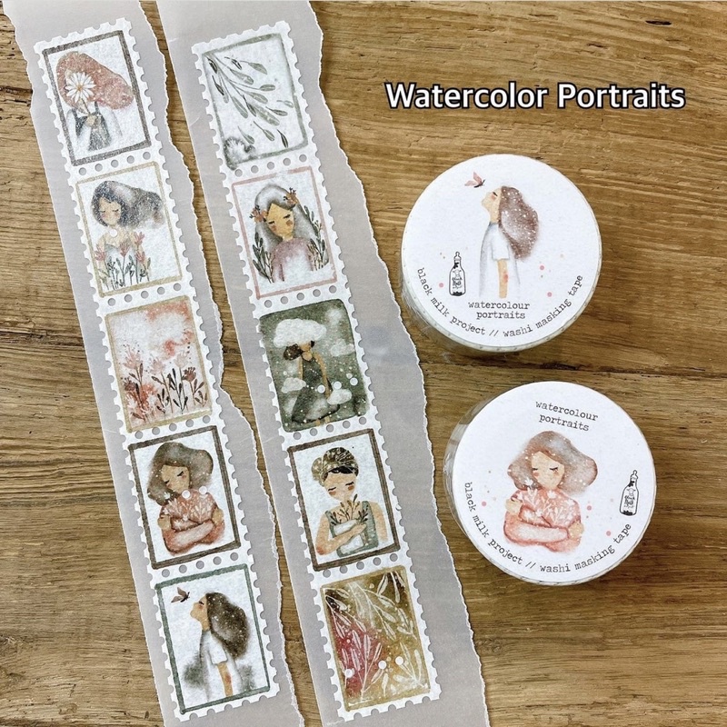 Stamp Roll "Watercolor Portraits" BMP Company (1 Cycle Extraction