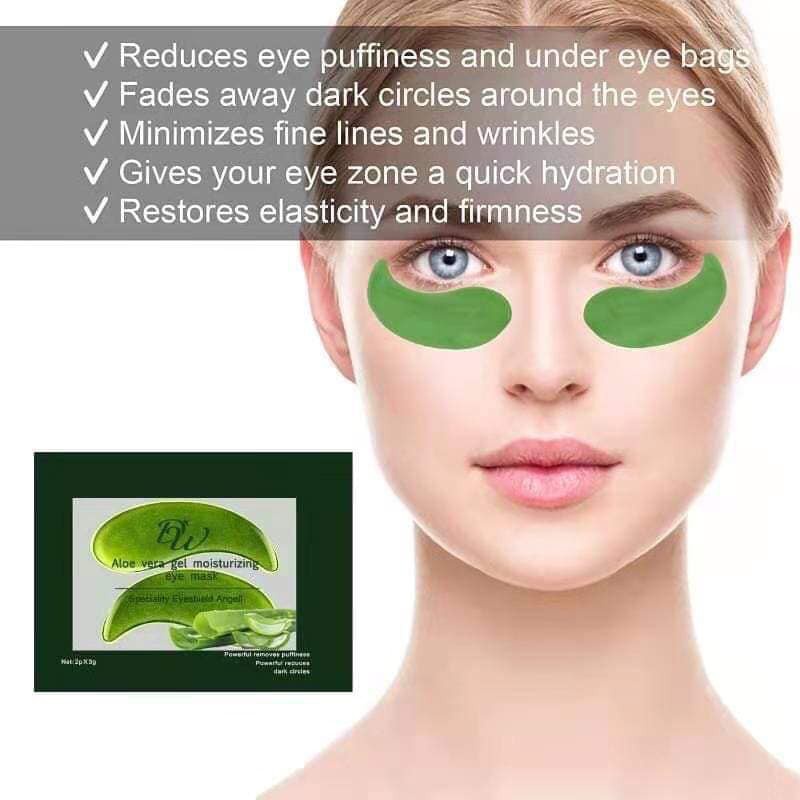 DW Aloe Vera Gel With Collagen Hydrogel Eye Patch (1Pair) Shopee