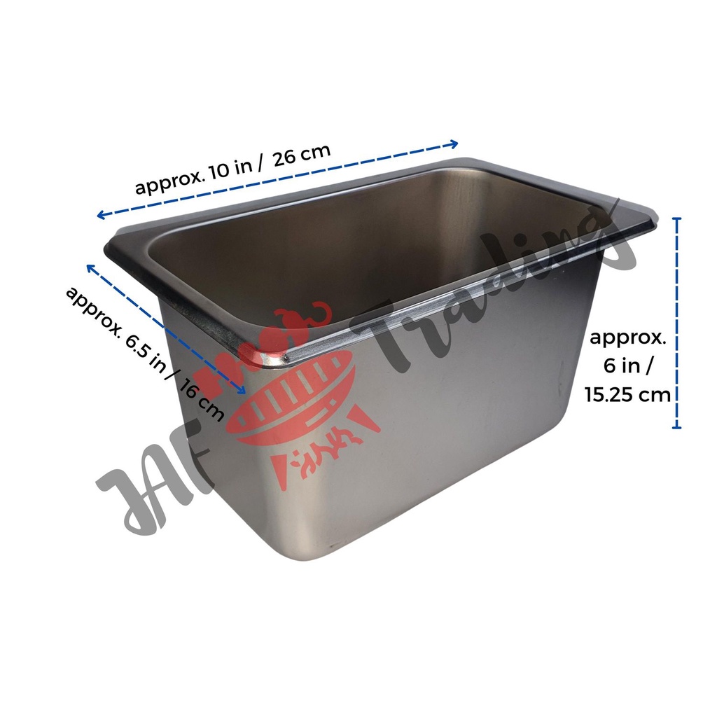 1/4 x 15 CM Stainless deep fryer oil pan gastronorm Shopee Philippines