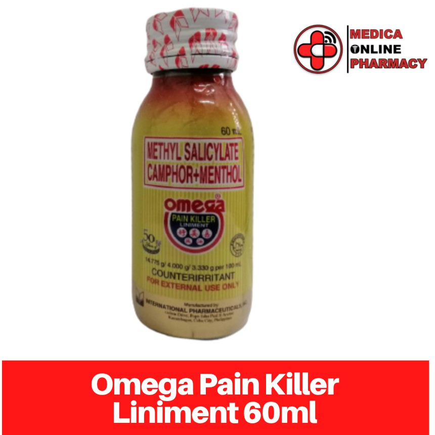 Omega Pain Killer Liniment 60ml Shopee Philippines