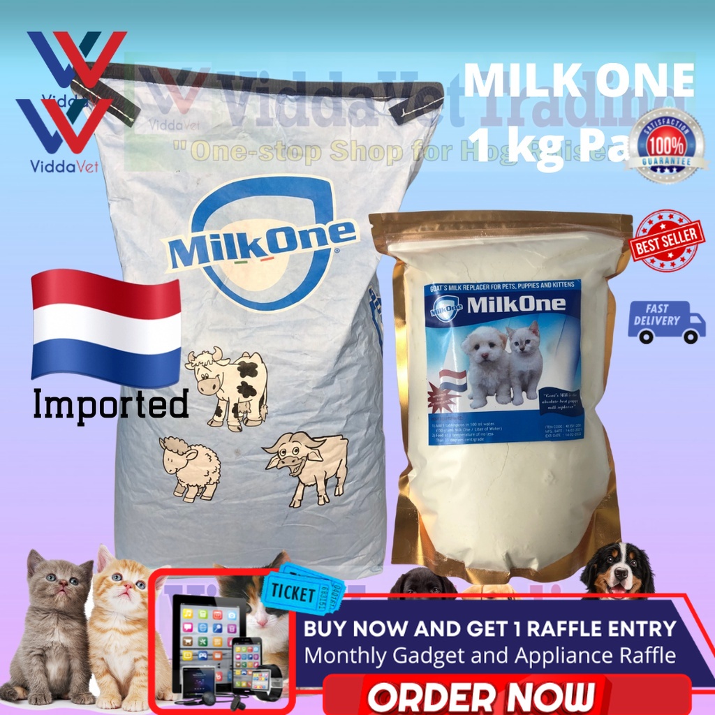 1kilo MILK ONE Goat's milk replacer for Pets / Animals dog cat