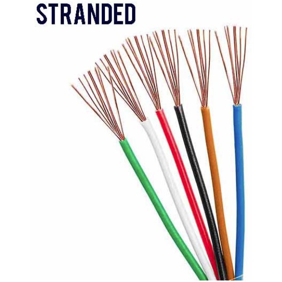 Stranded Wire 22 AWG 1 Meter Electrical Copper Cable LED Audio DIY