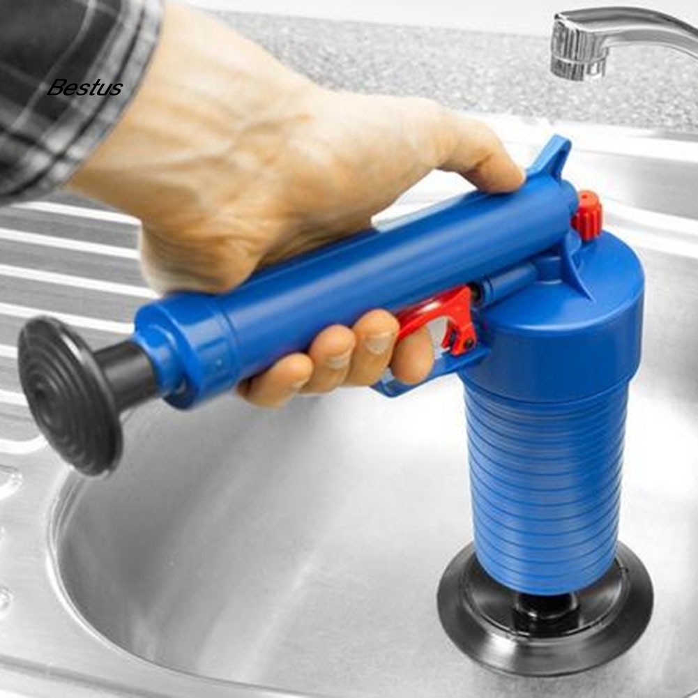Sewer High Tool Pipes Pressure BEST Air Clogged Unclog Toilet Cleaner Plunger Drain Shopee