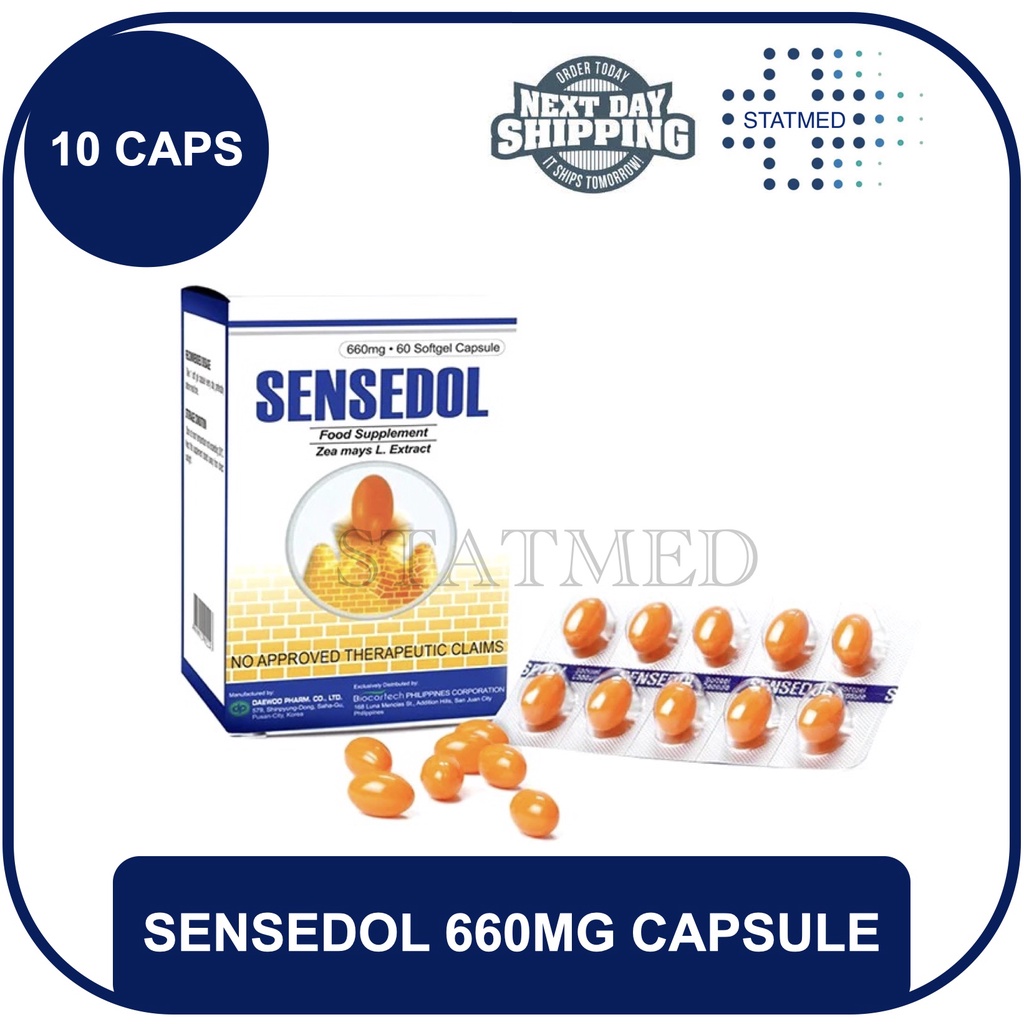 Sensedol 660mg Food Supplement Capsule [10 caps] Expiration date