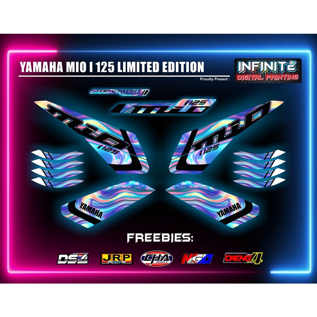Mio i 125 decals sticker limited ( with freebies ) Shopee Philippines