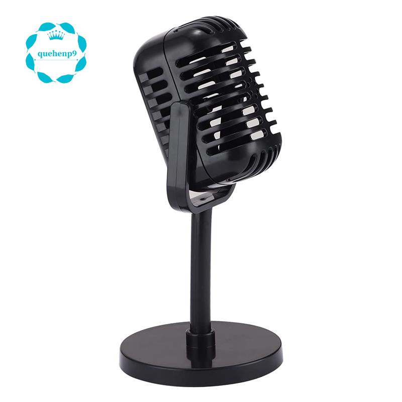 Vintage Microphone Prop,Plastic Fake Microphone,Retro Microphones for