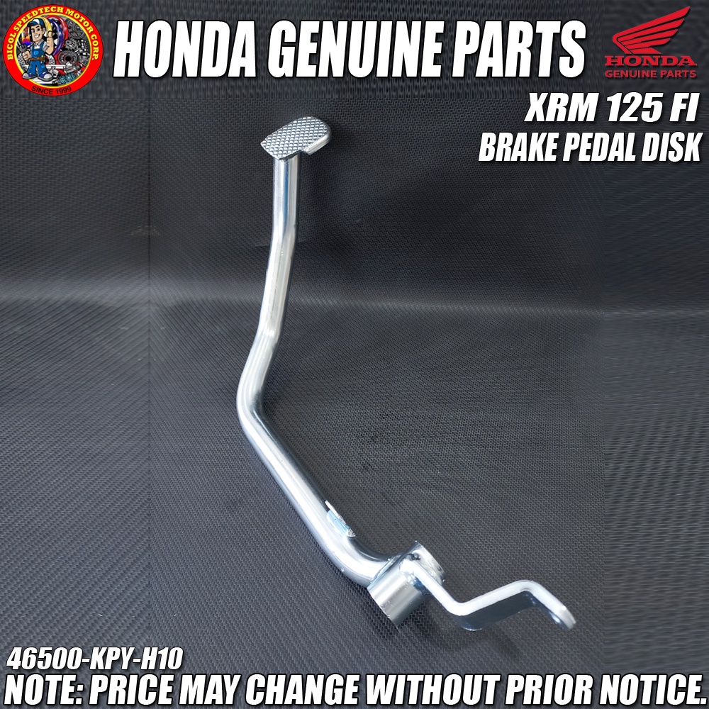 XRM 125 FI BRAKE PEDAL DISK (HPI) (Genuine 46500KPYH10) Shopee