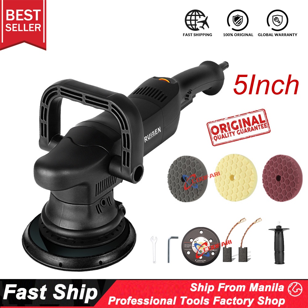 220V 1250W 5inch & 6Inch Car Polisher Dual Action Polisher Variable