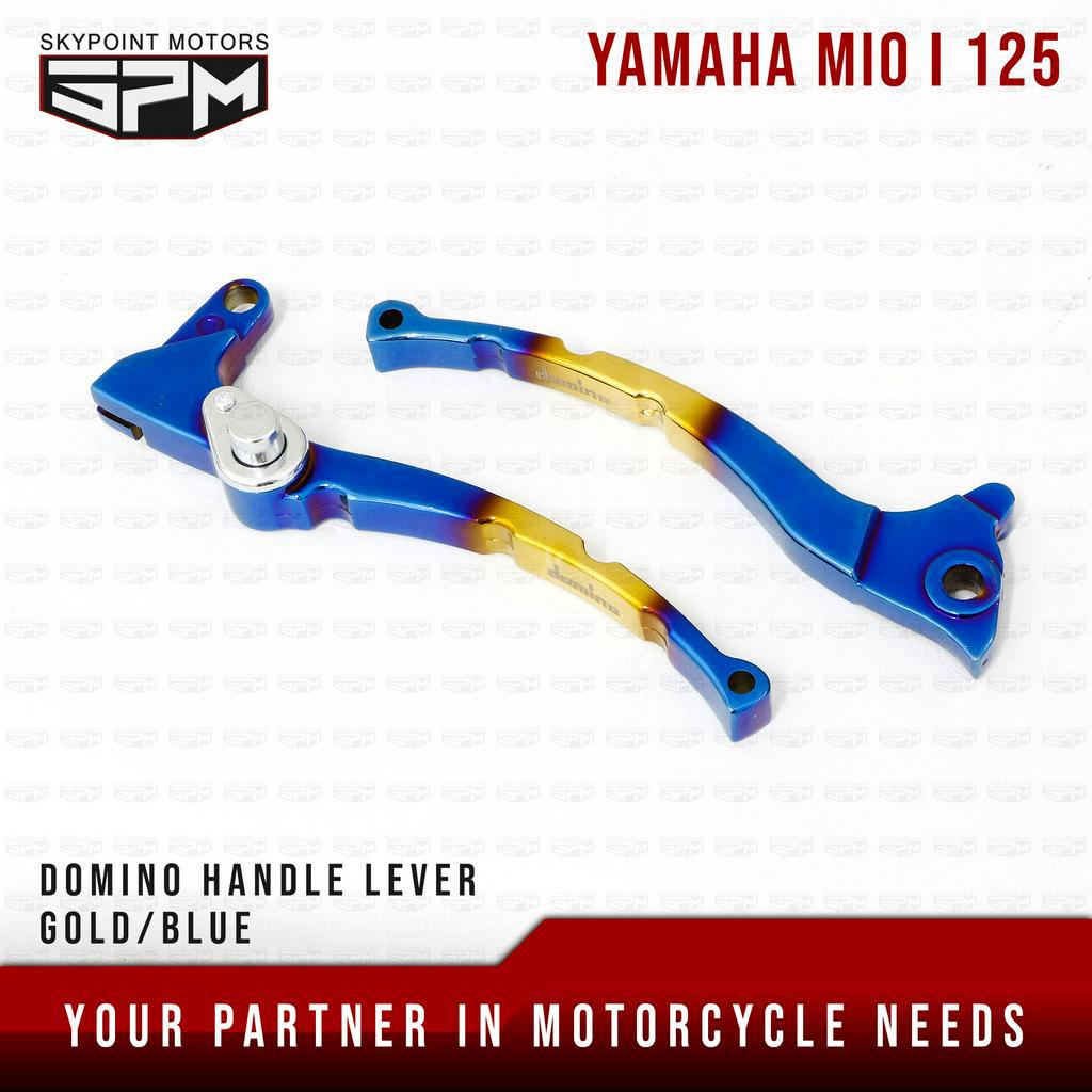 DOMINO BRAKE LEVER SET FOR YAMAHA MIO I 125 S27 GOLD/BLUE (9803211