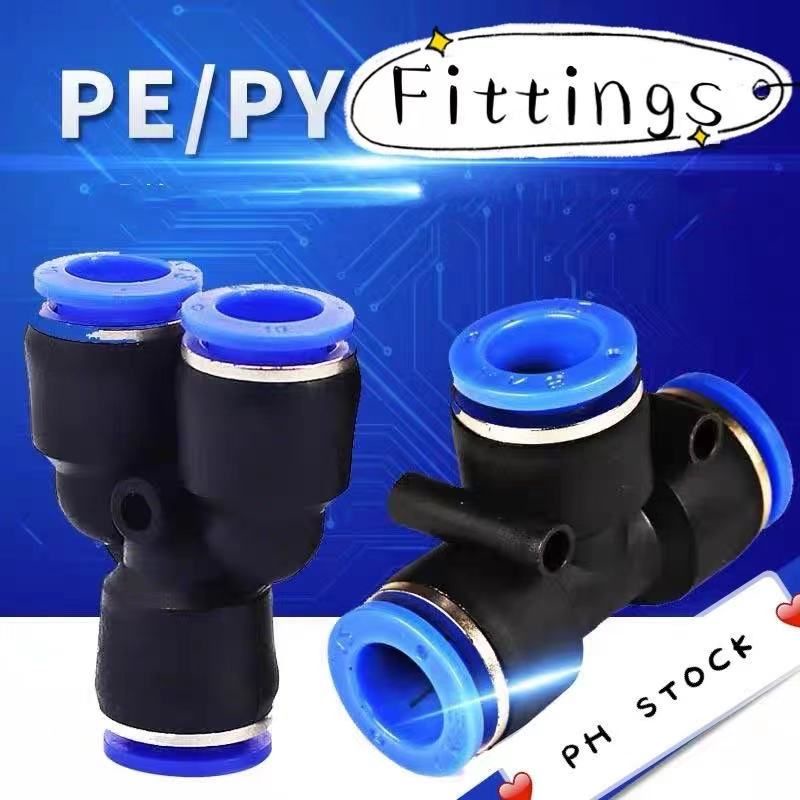 DK COD Tee shaped Y shaped PE PY pneumatic fitting water fitting air