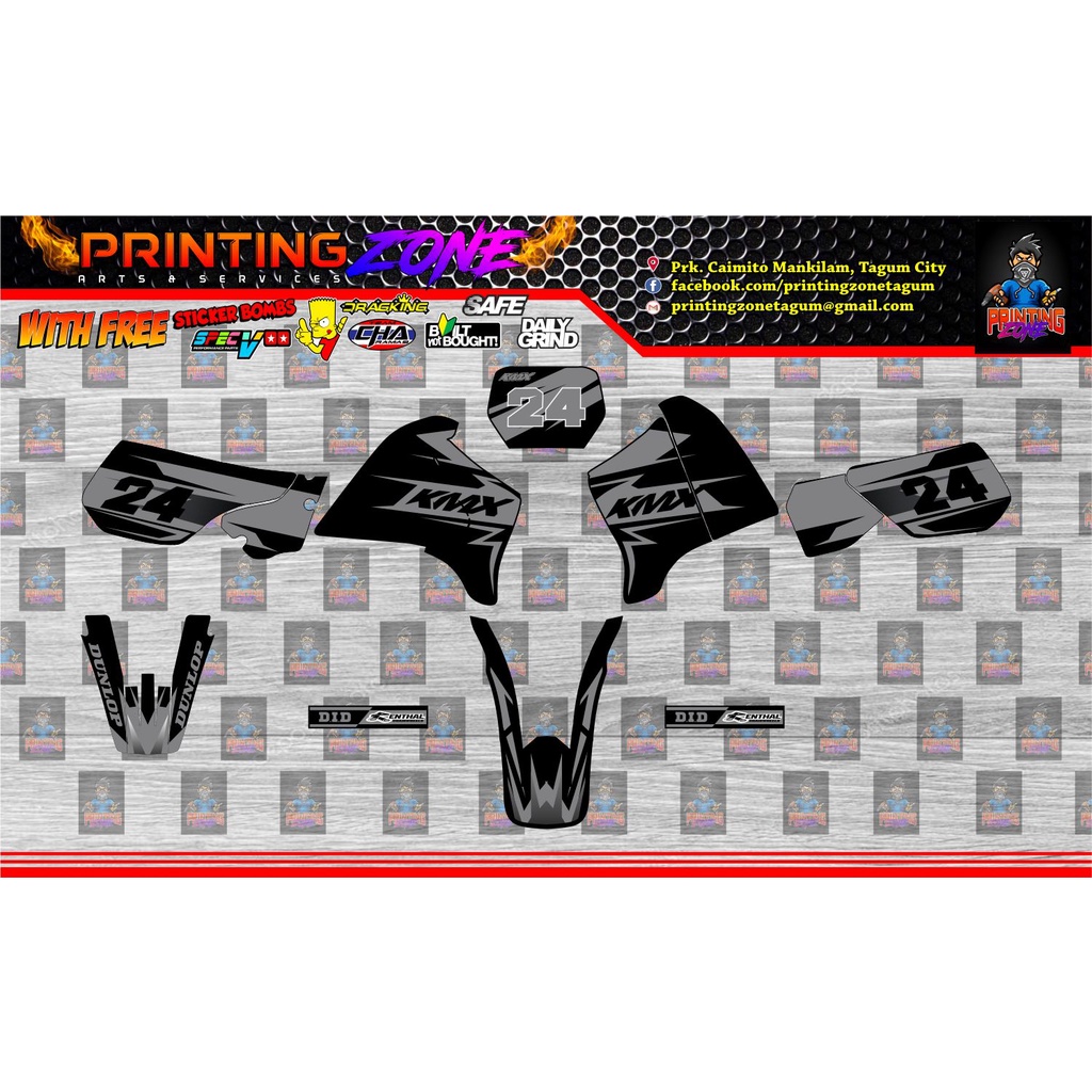 Kawasaki KMX (OLD) Full Body Decals High Quality and Durable Shopee