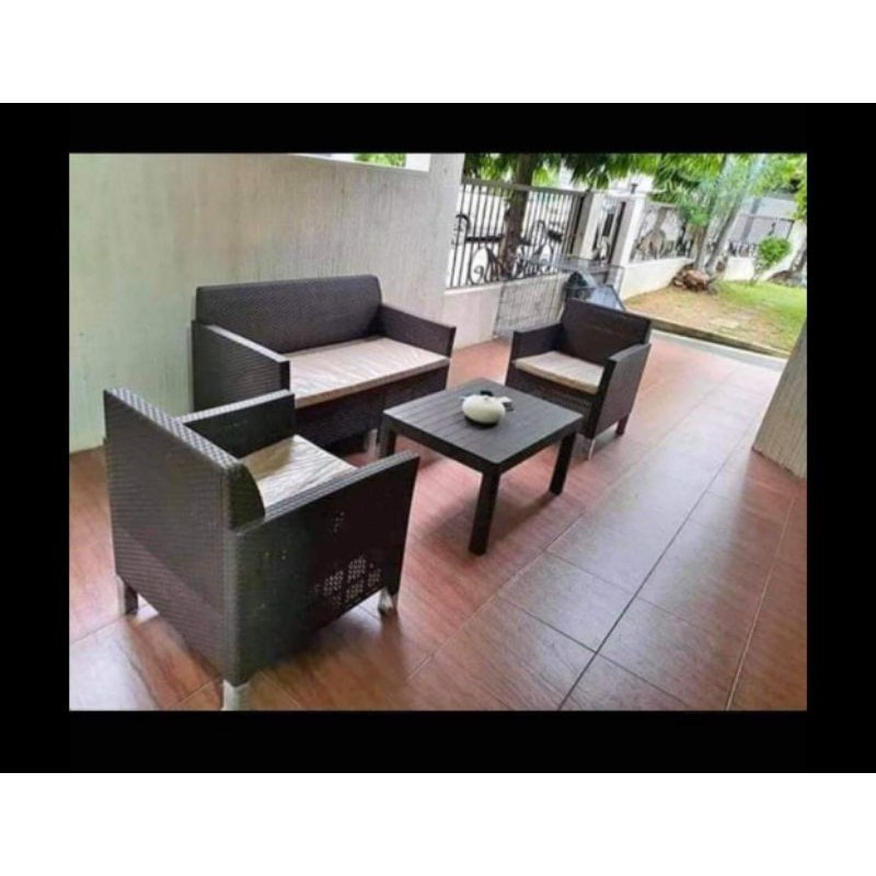 Rattan Sala Set (with free cushions) Shopee Philippines