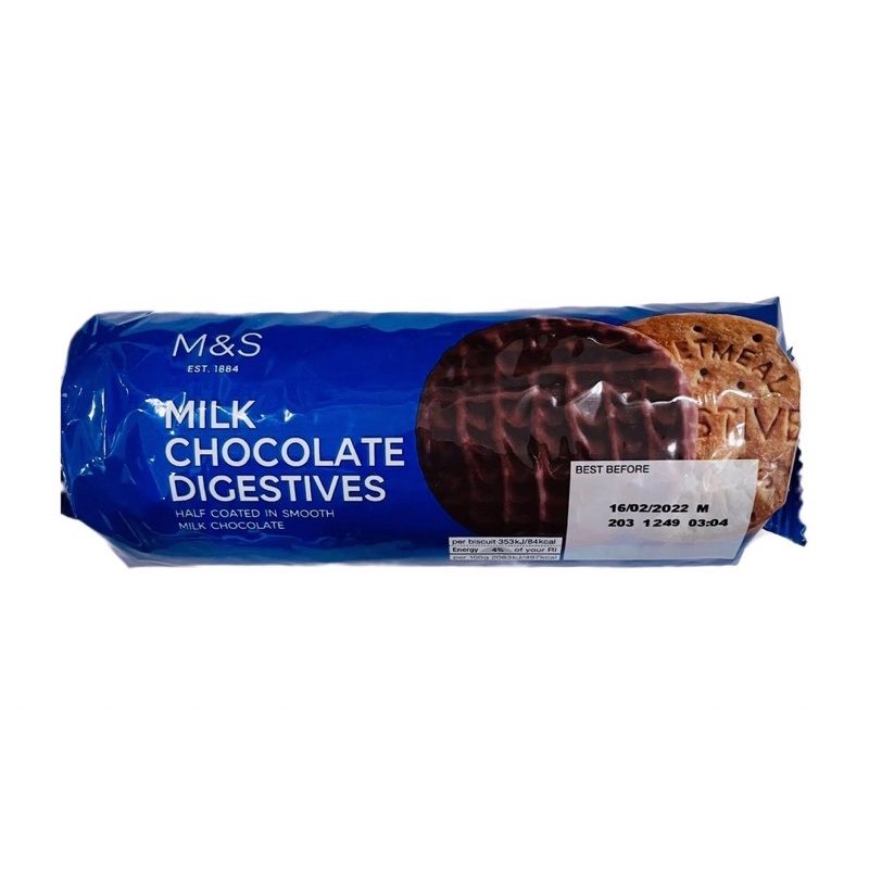 Marks & Spencer Digestives Milk Chocolate Dark Chocolate Plain